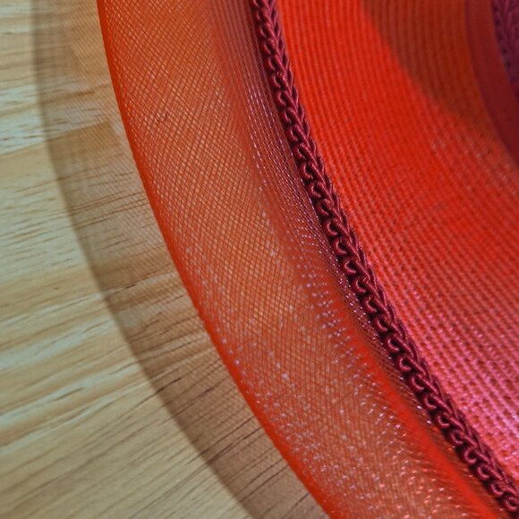 Women’s Red First Lady Church Hat | Elegant Statement | One Size - Picture 5 of 8